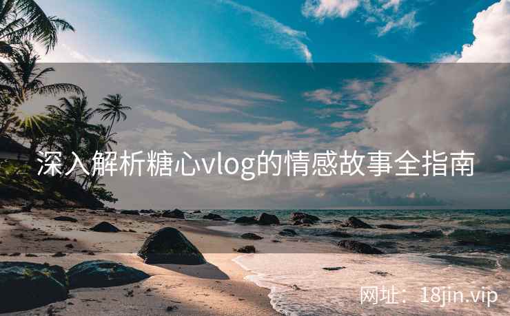 深入解析糖心vlog的情感故事全指南