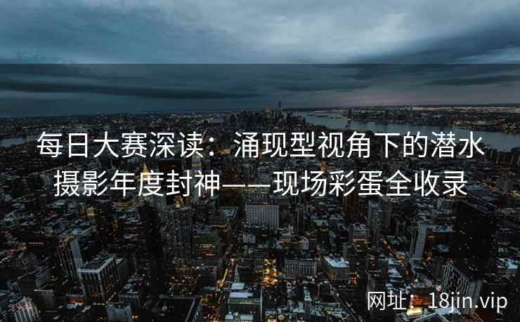 每日大赛深读：涌现型视角下的潜水摄影年度封神——现场彩蛋全收录  第1张