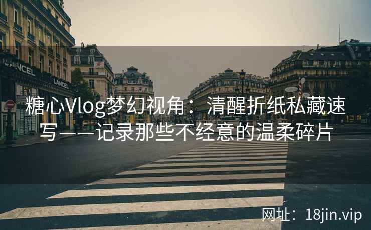 糖心Vlog梦幻视角：清醒折纸私藏速写——记录那些不经意的温柔碎片